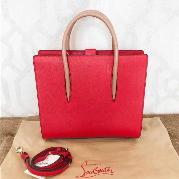 Sold Christian Louboutin Paloma Medium Red Tote - Picture 5 of 8